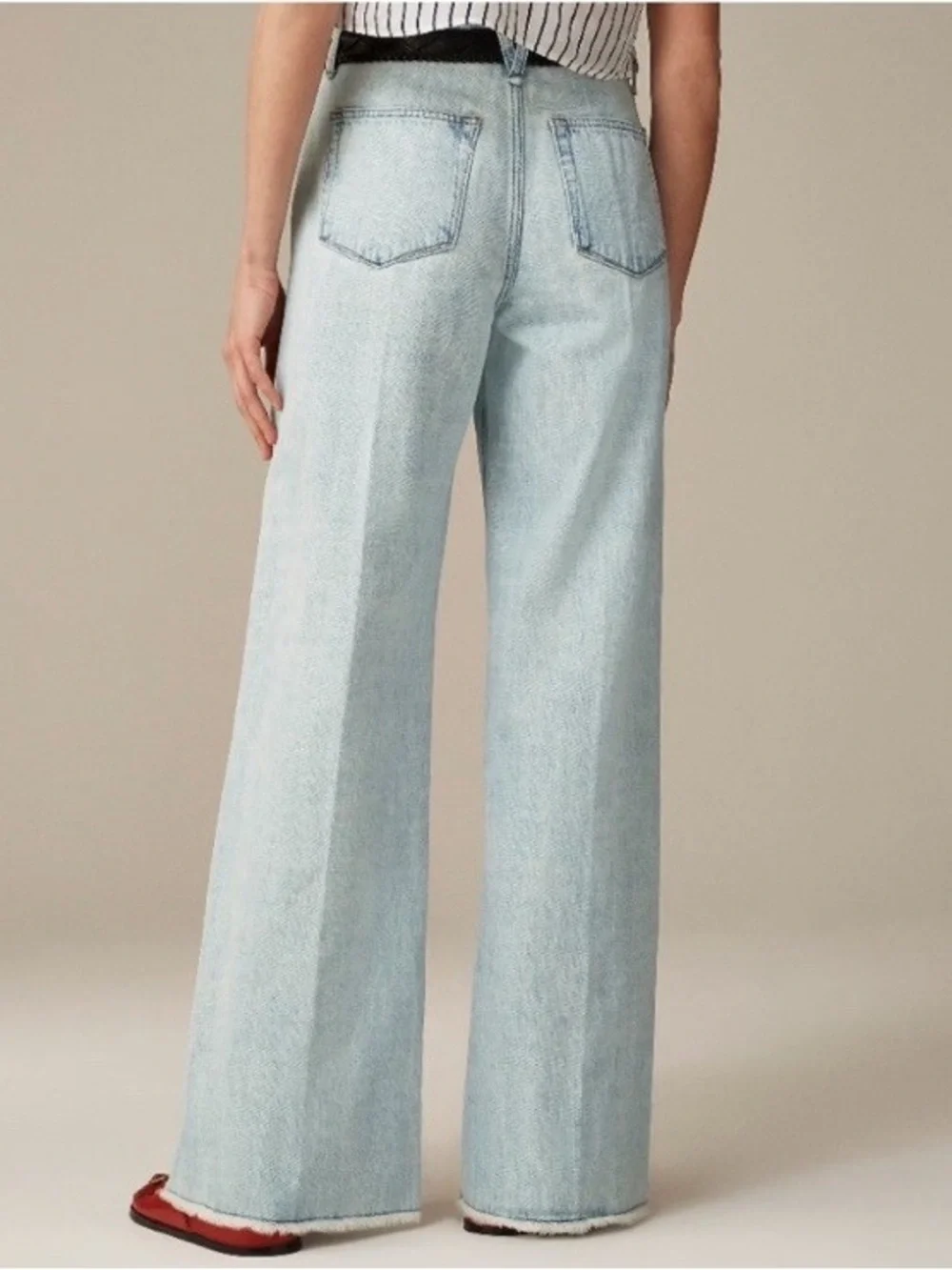 J.Crew Point Sur Puddle Jeans High Rise Wide Leg Size 28 - Picture 4 of 15